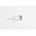Women's 925 Sterling Silver Natural Amethyst topaz garnet gem stone Ring A 60